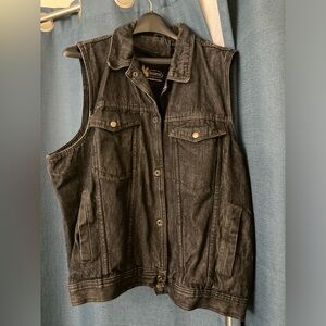 Motorcycle riding vest denim size XXXL.